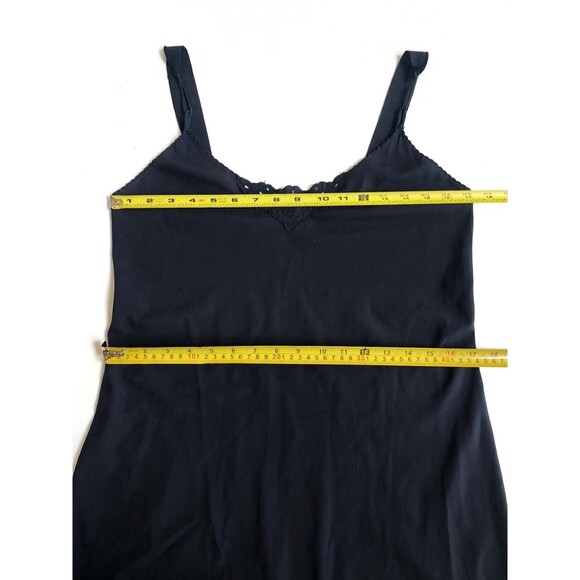 Vintage Ladies Black Vanity Fair Lace Front Night Gown Size 36 32"/42 USA - Picture 6 of 6